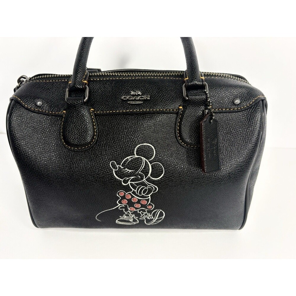 Coach 2way Mickey Collaboration Mini Bennett Shoulder Bag Hand Black